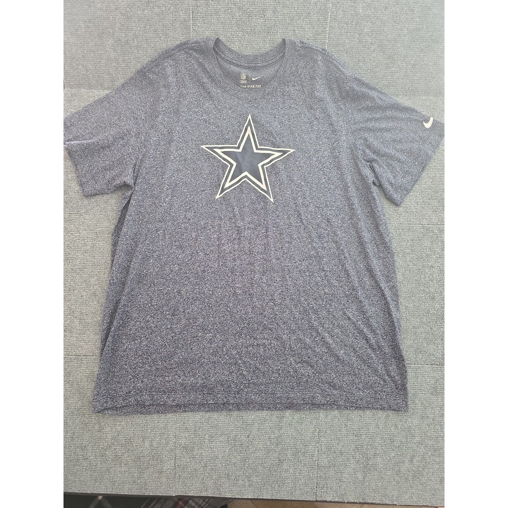 Nike Dallas Cowboys Sz 2XL Heather T Shirt Navy Blue NFL Texas Sporty Football